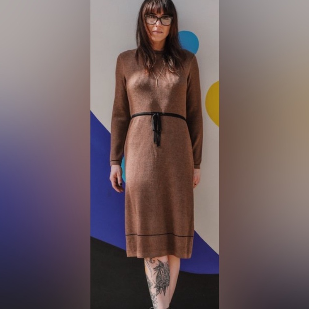A.P.C. Kerry dress in made from 100% extra fine Merino wool